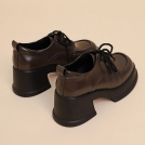 啄木鸟【爆款】女鞋软底不累脚单鞋厚底小皮鞋女皮鞋百搭增高鞋