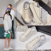 真皮两穿小白鞋女2023秋季新款女士平底女鞋休闲单鞋女百搭鞋子女