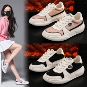 真皮小白鞋女2023秋季新款休闲单鞋女平底板鞋女百搭运动时尚女鞋